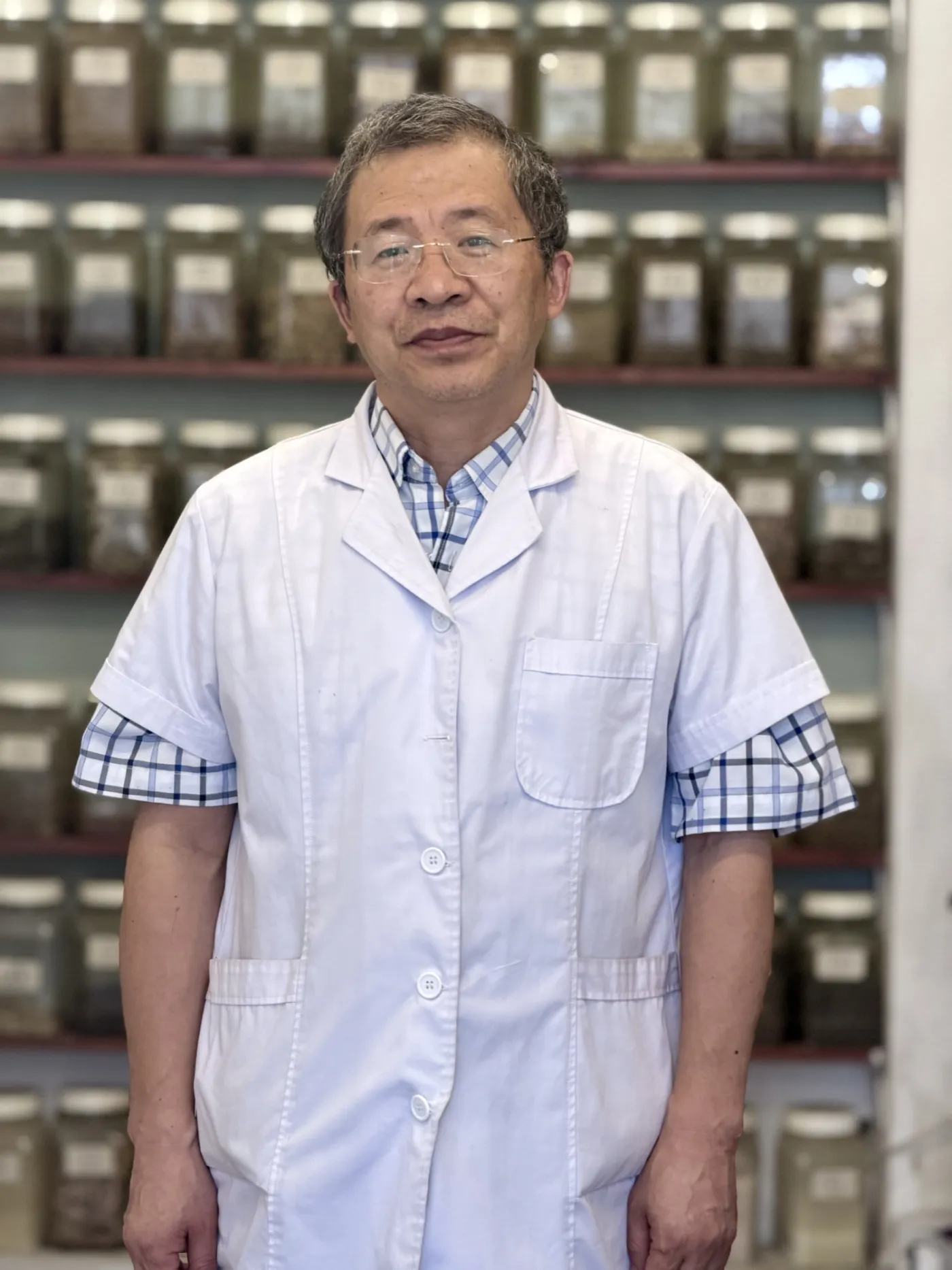 Mr. J. Song at the Herbs Song clinic in West Wickham